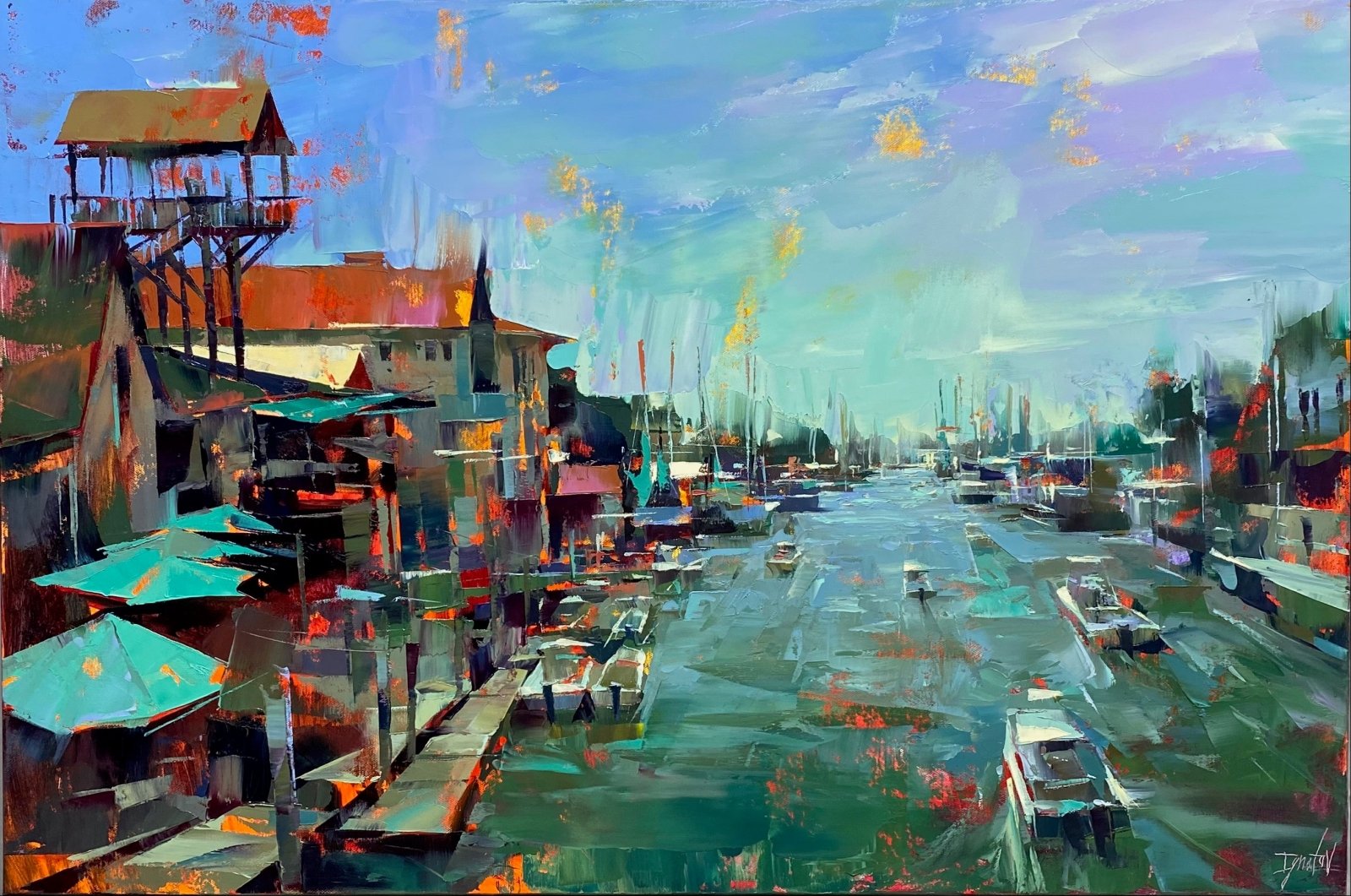 Saturday at Shem Creek by Ignat Ignatov at LePrince Galleries